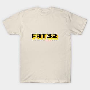 FAT32 Retro computing logo T-Shirt